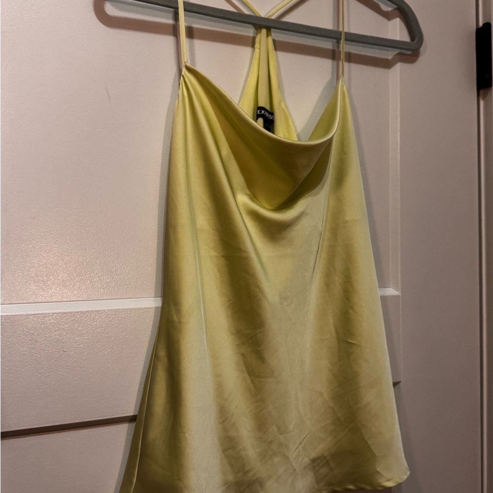 Express Satin Cowl Neck Women's Top